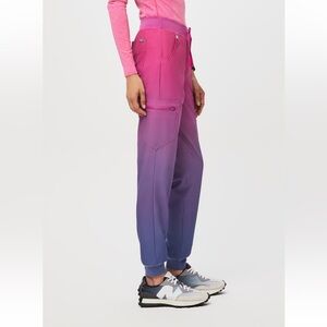 Figs Pink Scrub Pants ombré size S